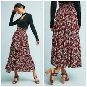 Reynu Taandon Keshika Ruffled Skirt Anthro